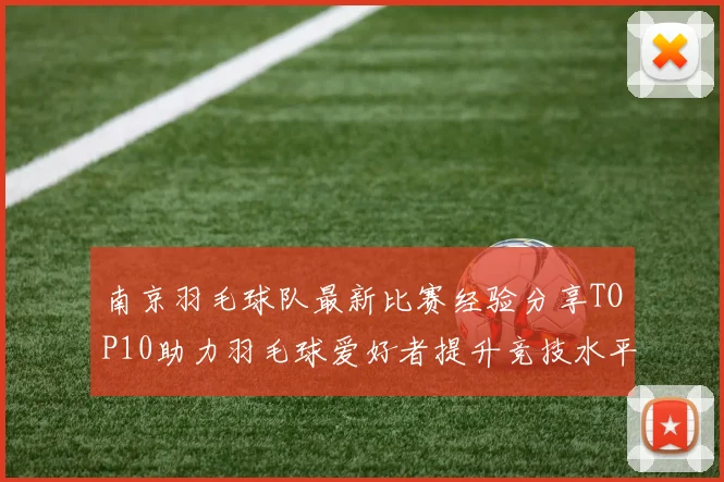 南京羽毛球队最新比赛经验分享TOP10助力羽毛球爱好者提升竞技水平